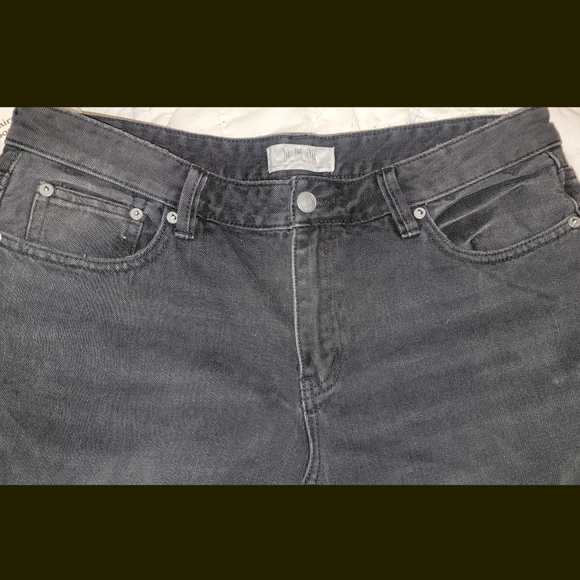 🆕️ We the Free People Vintage Flare Ruff frayed slit hem jeans Washed out black - Picture 13 of 15